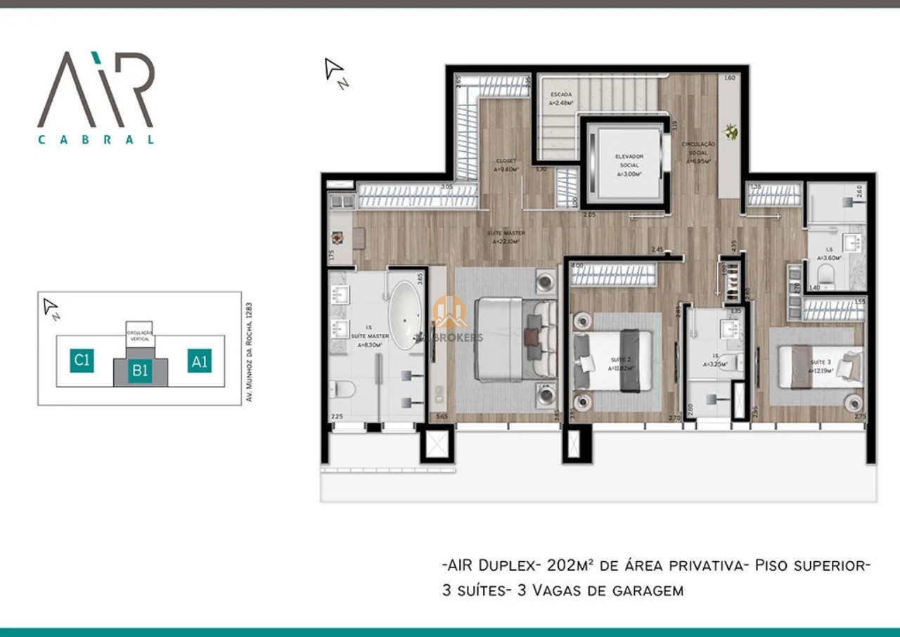 Apartamento à venda com 3 quartos, 202m² - Foto 33