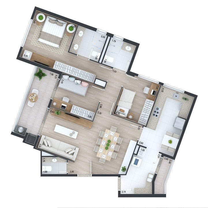 Apartamento à venda com 3 quartos, 105m² - Foto 11