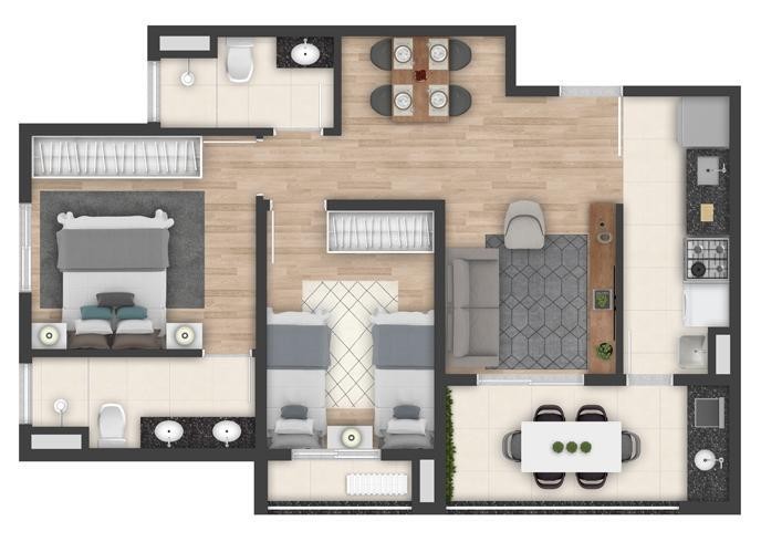 Apartamento à venda com 3 quartos, 71m² - Foto 33