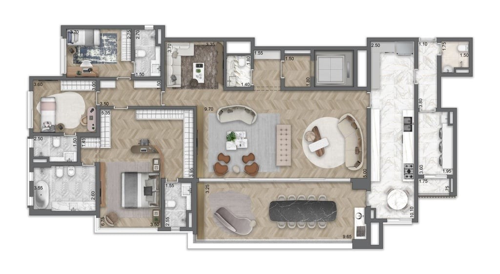 Apartamento à venda com 4 quartos, 183m² - Foto 29