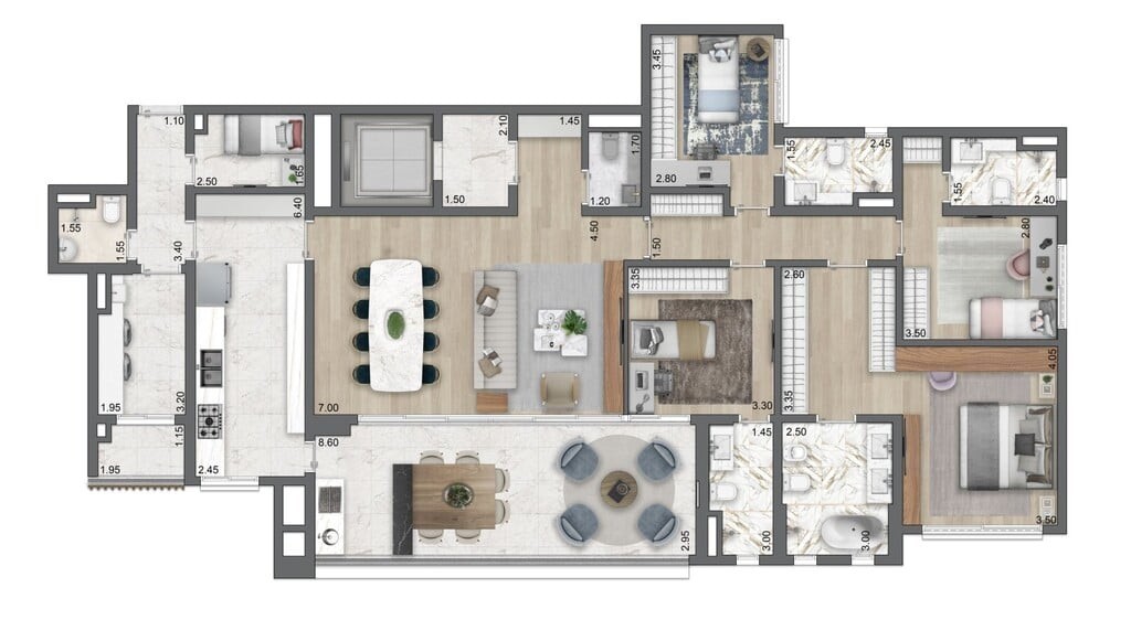 Apartamento à venda com 4 quartos, 183m² - Foto 26