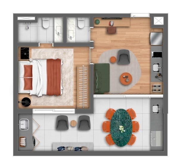 Apartamento à venda com 2 quartos, 68m² - Foto 41