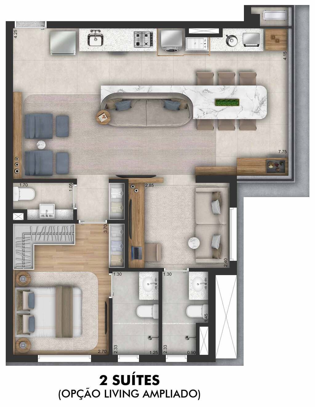 Apartamento à venda com 2 quartos, 67m² - Foto 15