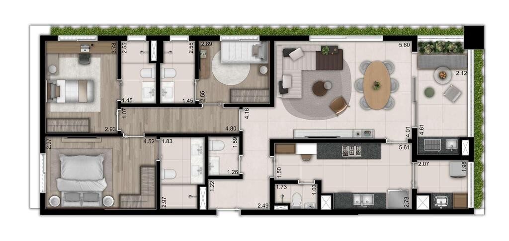 Apartamento à venda com 3 quartos, 172m² - Foto 21