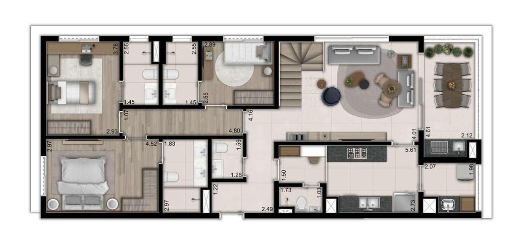 Apartamento à venda com 3 quartos, 172m² - Foto 26