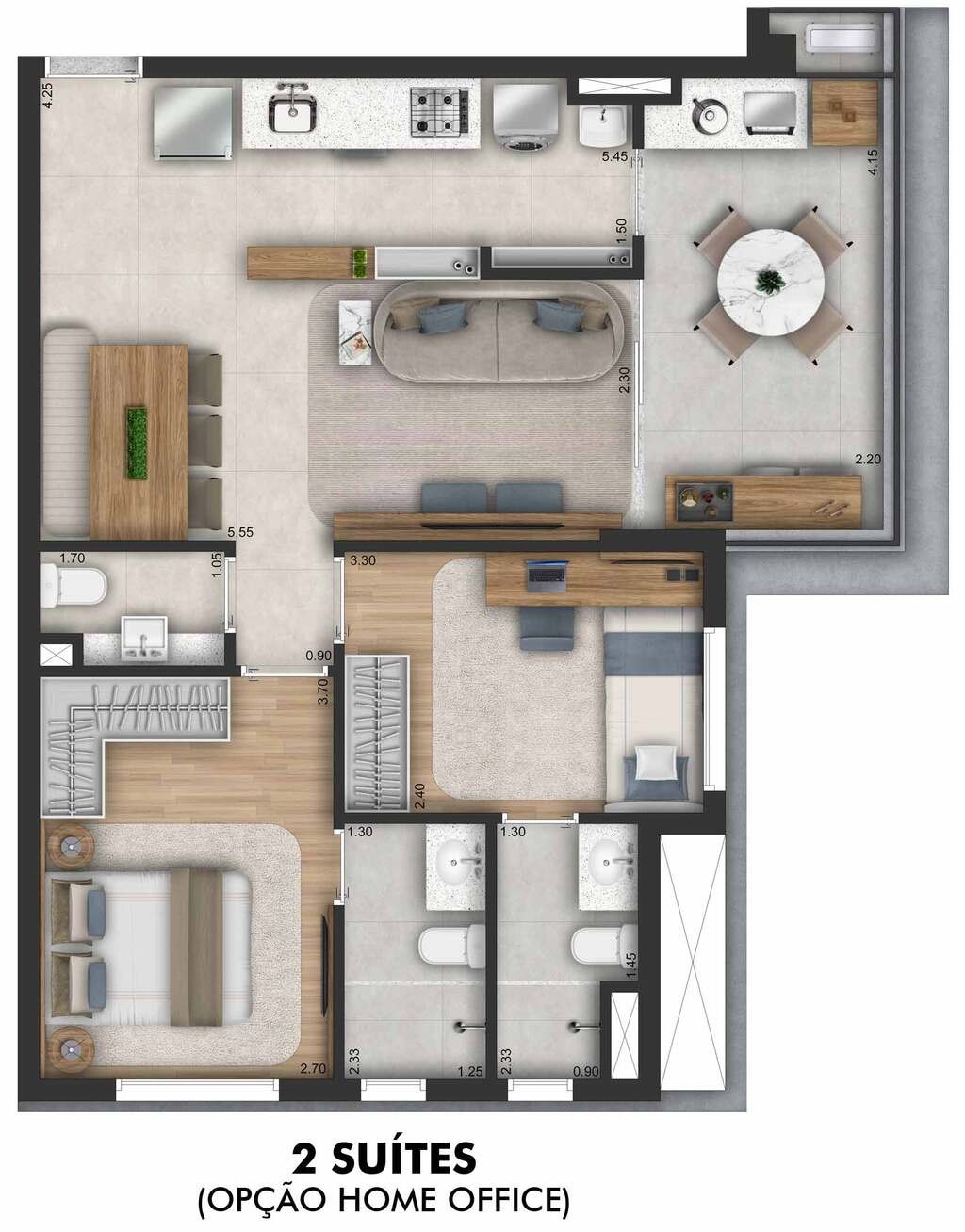 Apartamento à venda com 2 quartos, 67m² - Foto 14