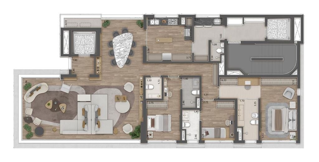 Apartamento à venda com 3 quartos, 185m² - Foto 21