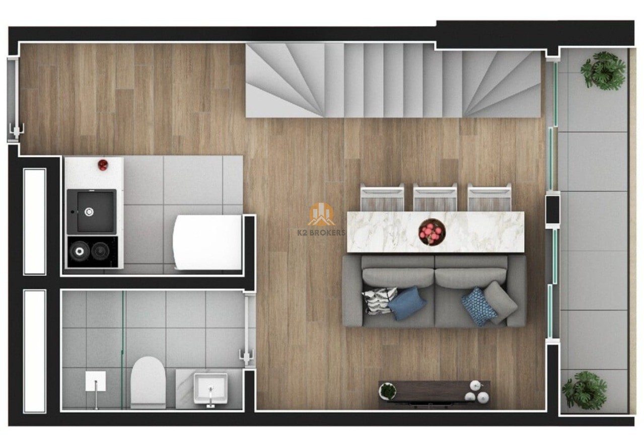 Apartamento à venda com 1 quarto, 37m² - Foto 22