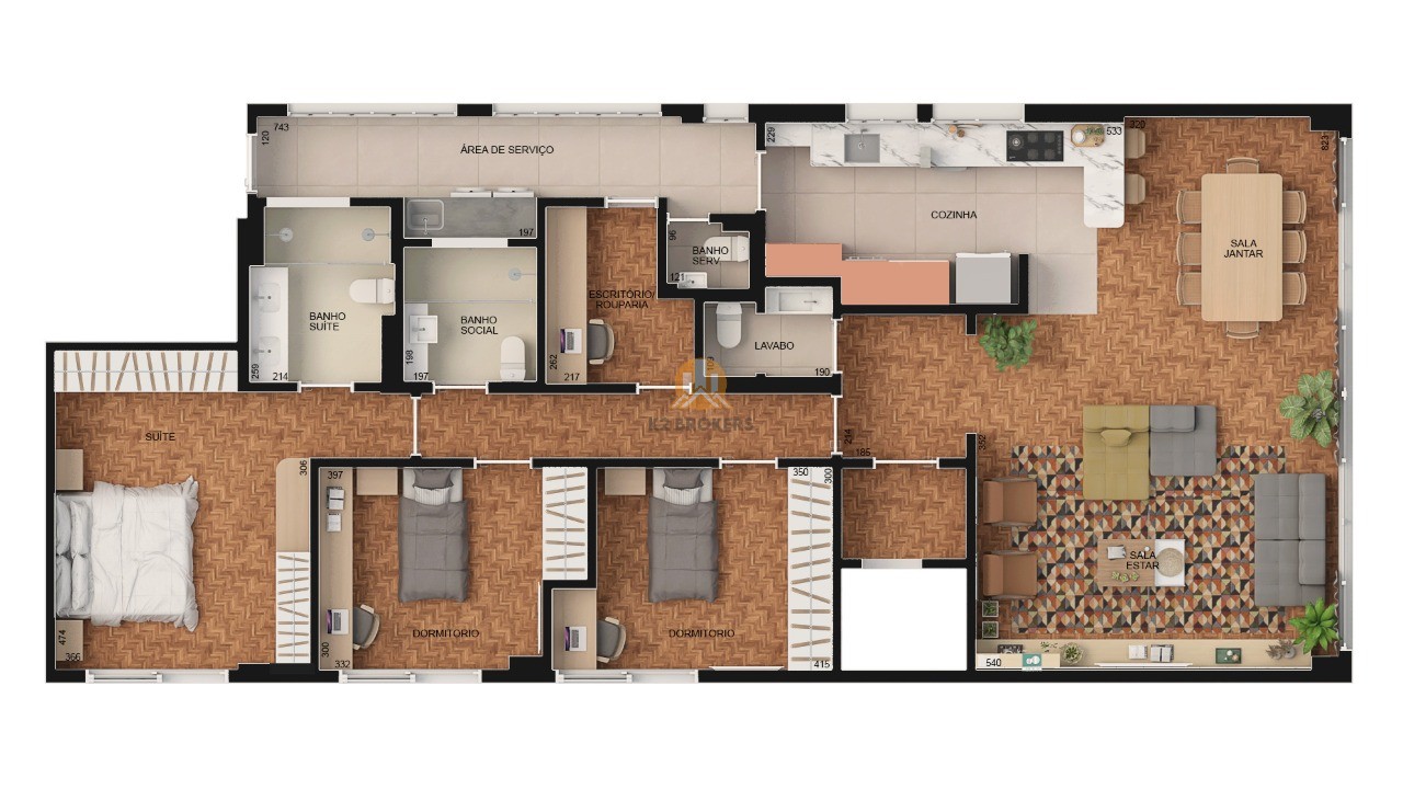 Apartamento à venda com 3 quartos, 143m² - Foto 4