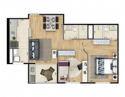 Apartamento à venda com 2 quartos, 43m² - Foto 19