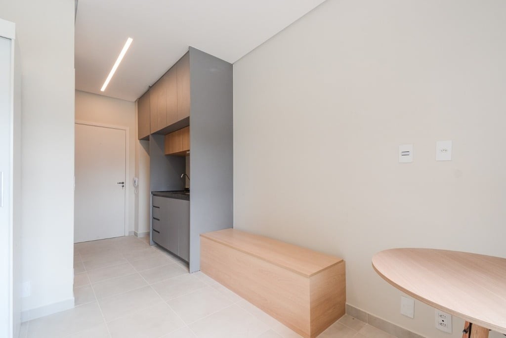 Studio à venda na Vila Olímpia, SP: 1 quarto, 1 sala, 1 banheiro - 24,34 m² de área. Imperdível oportunidade!