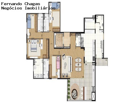 Apartamento à venda com 4 quartos, 188m² - Foto 25