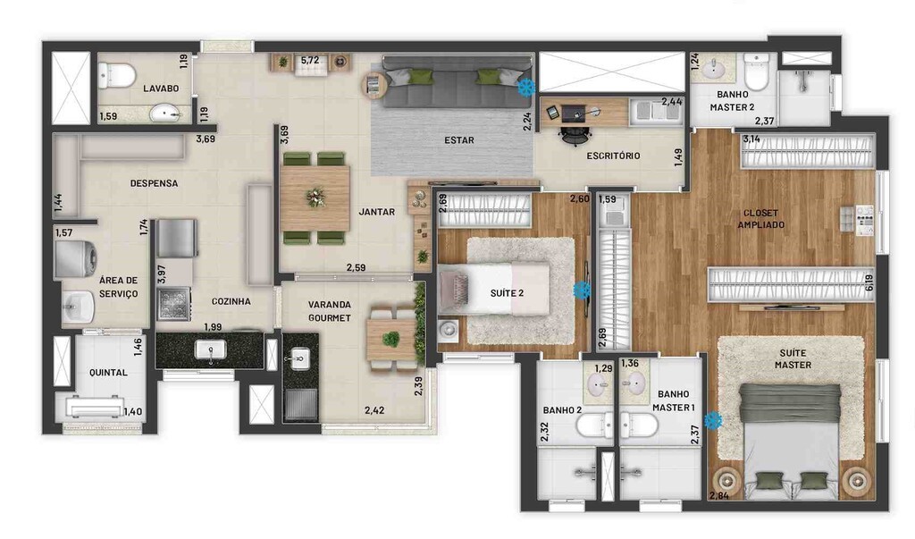 Apartamento à venda com 2 quartos, 78m² - Foto 25