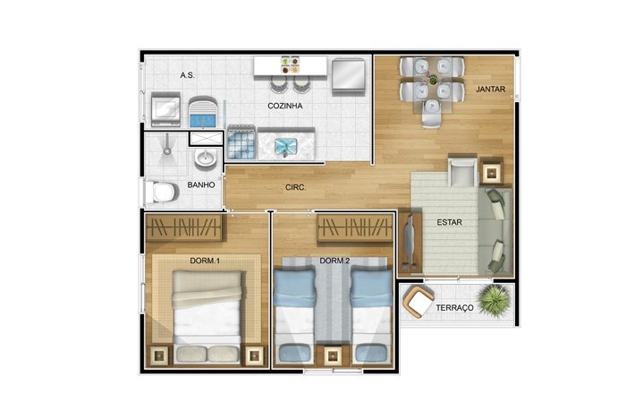 Apartamento à venda com 2 quartos, 50m² - Foto 15