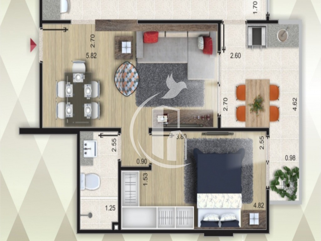 Apartamento, 1 quarto, 52 m² - Foto 26