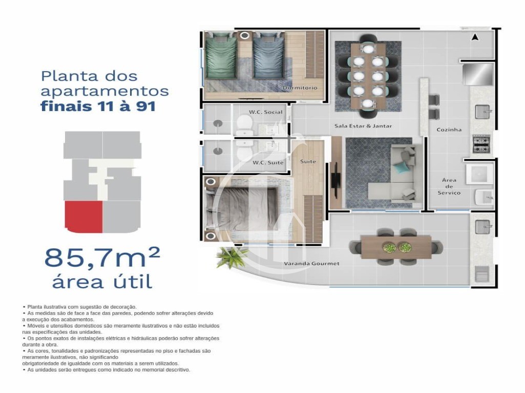 Apartamento à venda com 2 quartos, 73m² - Foto 12