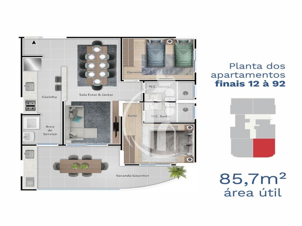 Apartamento à venda com 2 quartos, 73m² - Foto 13