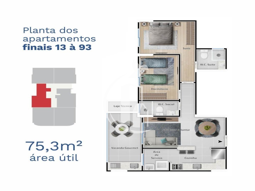 Apartamento à venda com 2 quartos, 73m² - Foto 14