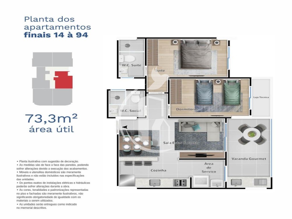 Apartamento à venda com 2 quartos, 73m² - Foto 15