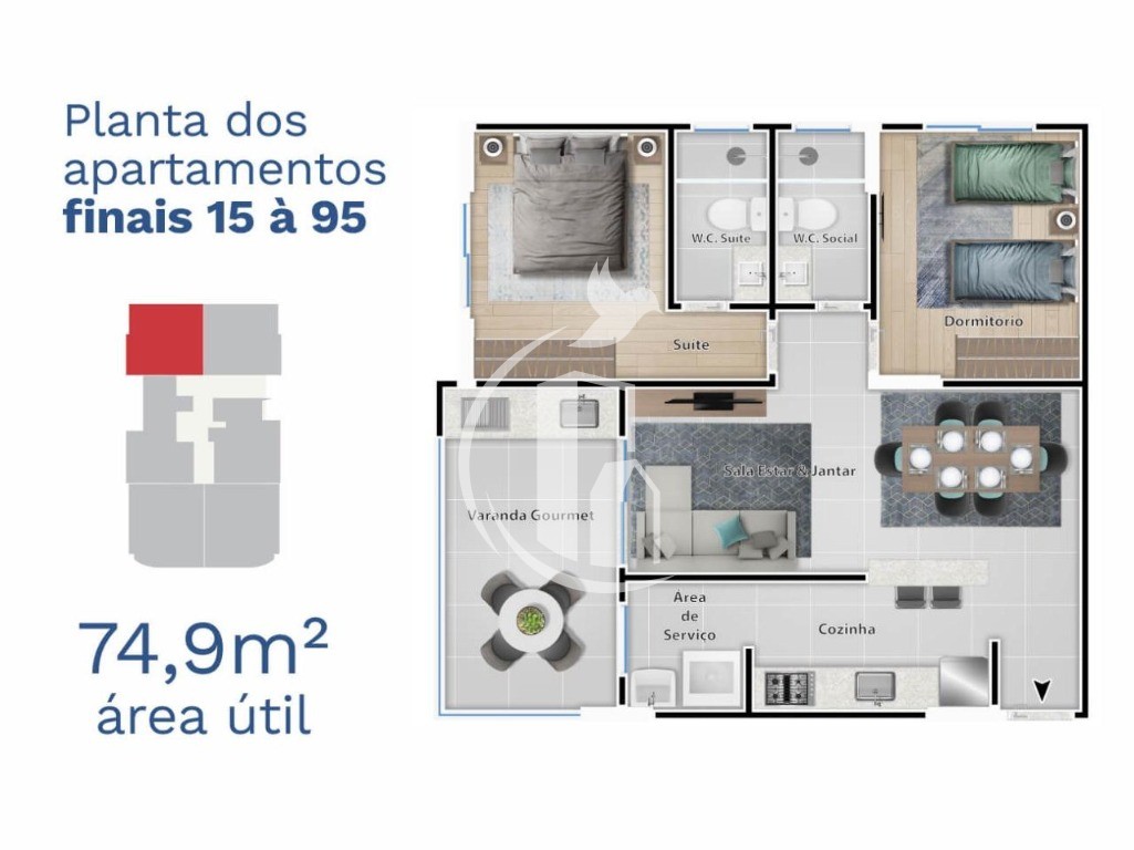 Apartamento à venda com 2 quartos, 73m² - Foto 16