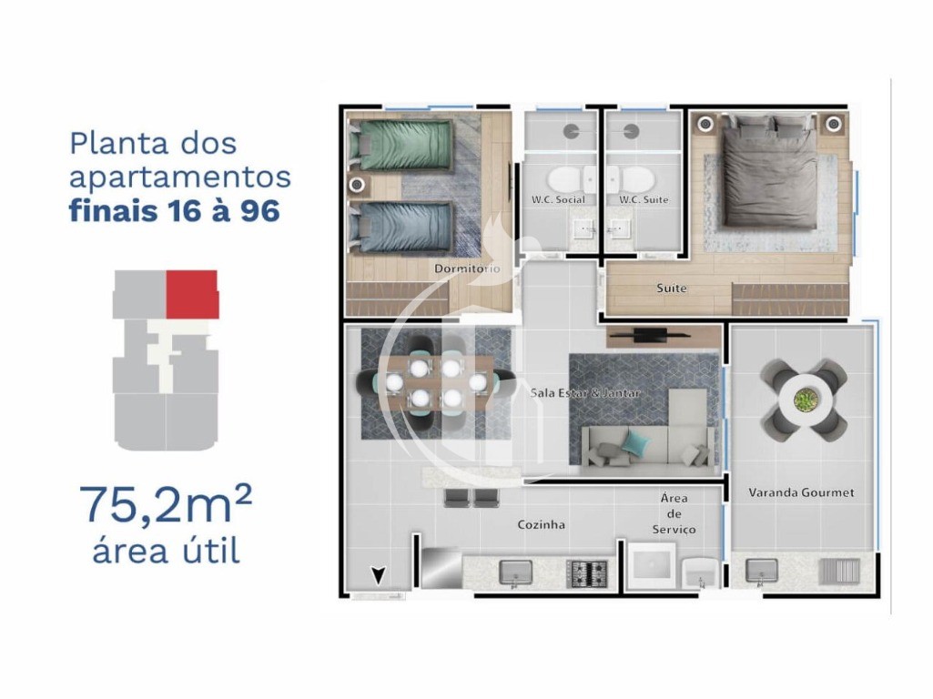 Apartamento à venda com 2 quartos, 73m² - Foto 17