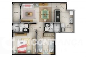 Apartamento à venda com 2 quartos, 83m² - Foto 6