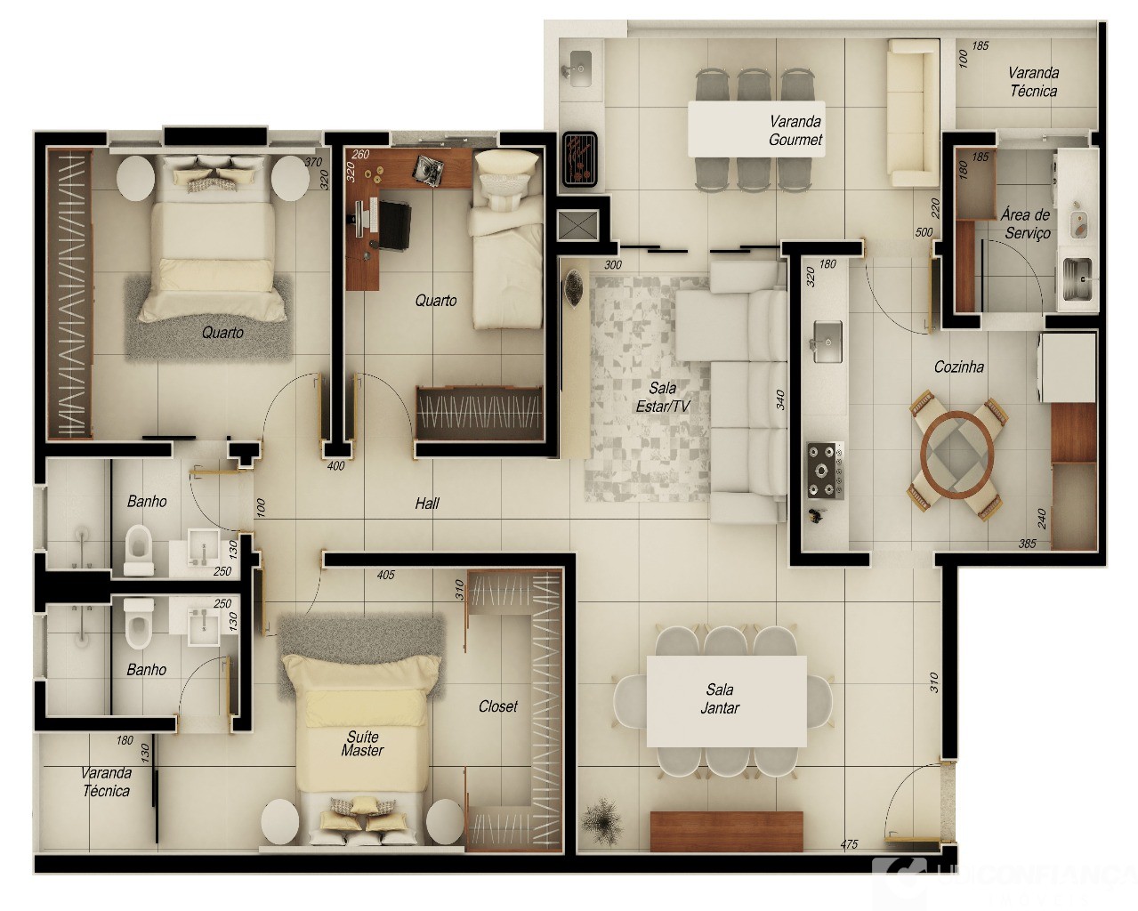 Apartamento à venda com 3 quartos, 116m² - Foto 9