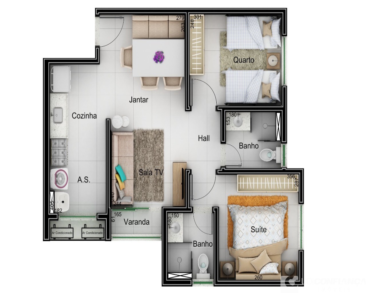 Apartamento à venda com 2 quartos, 55m² - Foto 10