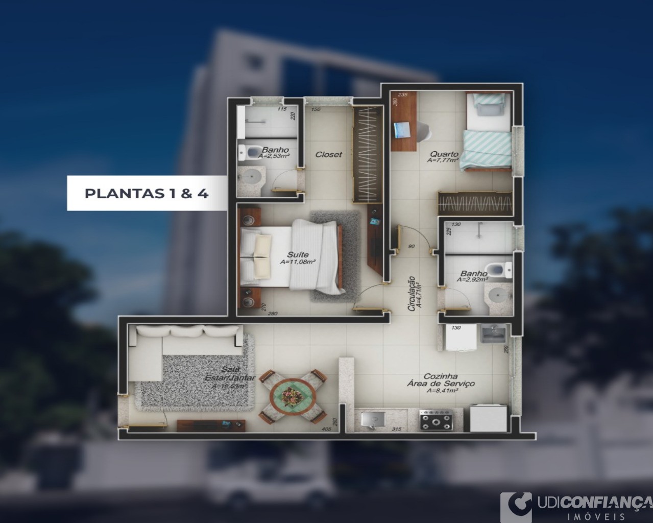 Apartamento à venda com 2 quartos, 51m² - Foto 2