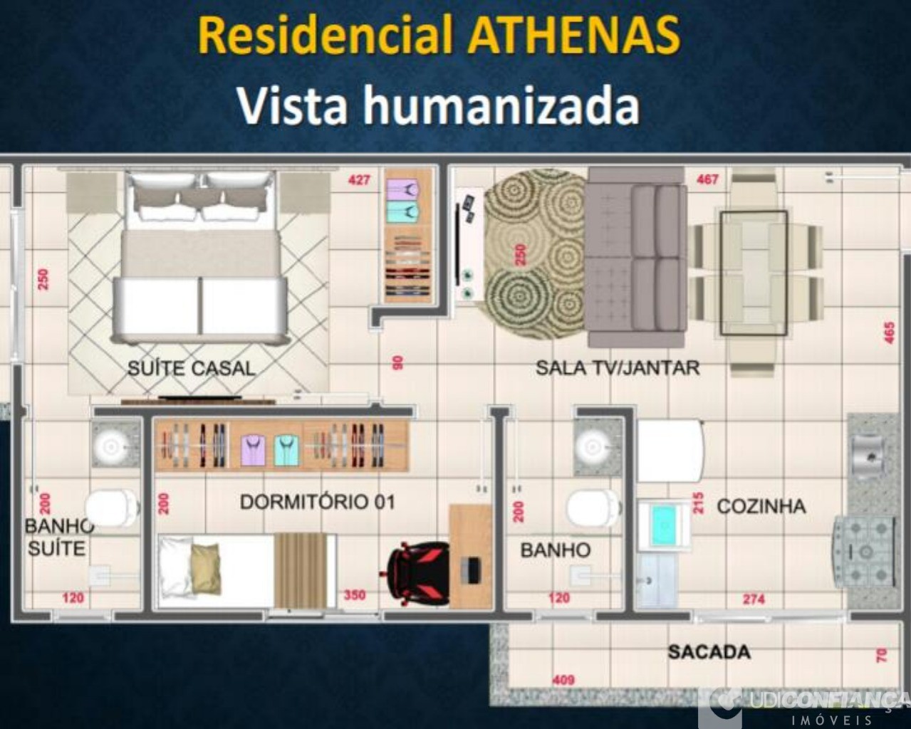 Apartamento à venda com 2 quartos, 52m² - Foto 3