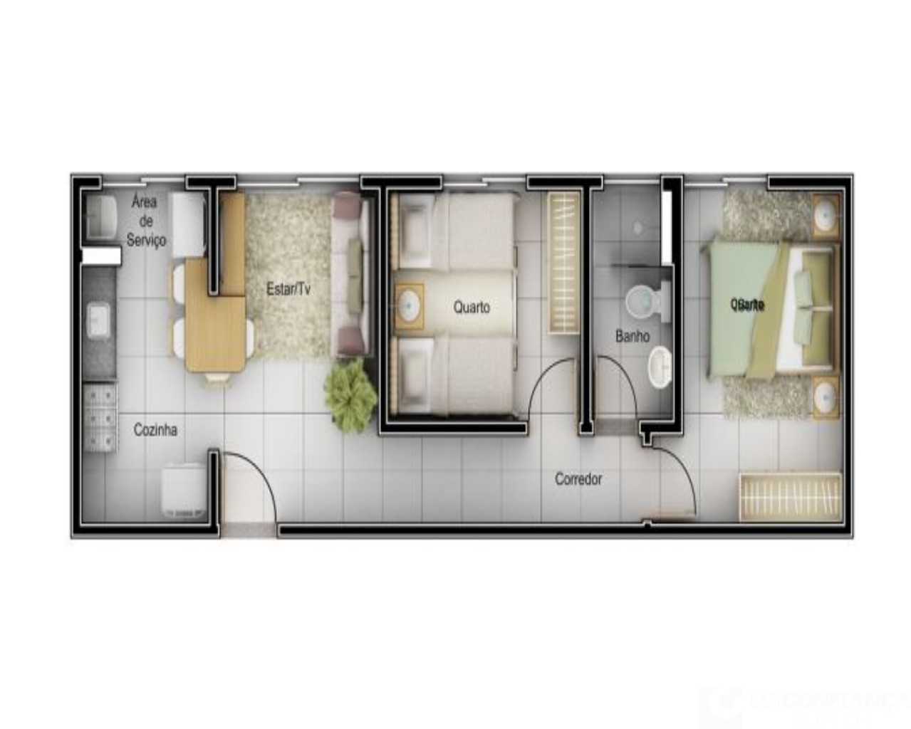 Apartamento à venda com 2 quartos, 44m² - Foto 7