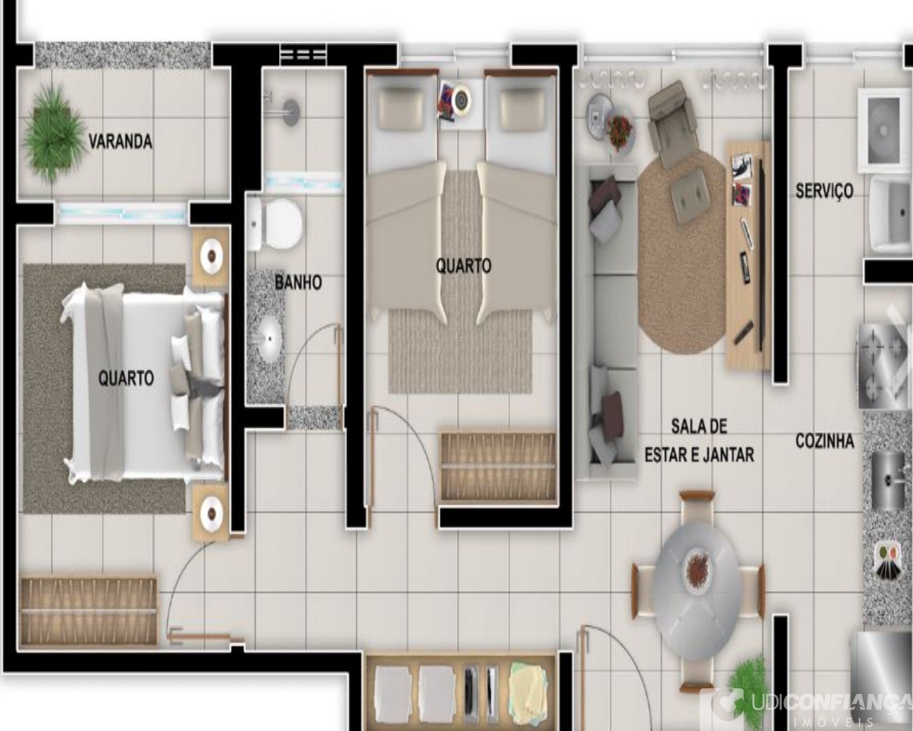 Apartamento à venda com 2 quartos, 57m² - Foto 9