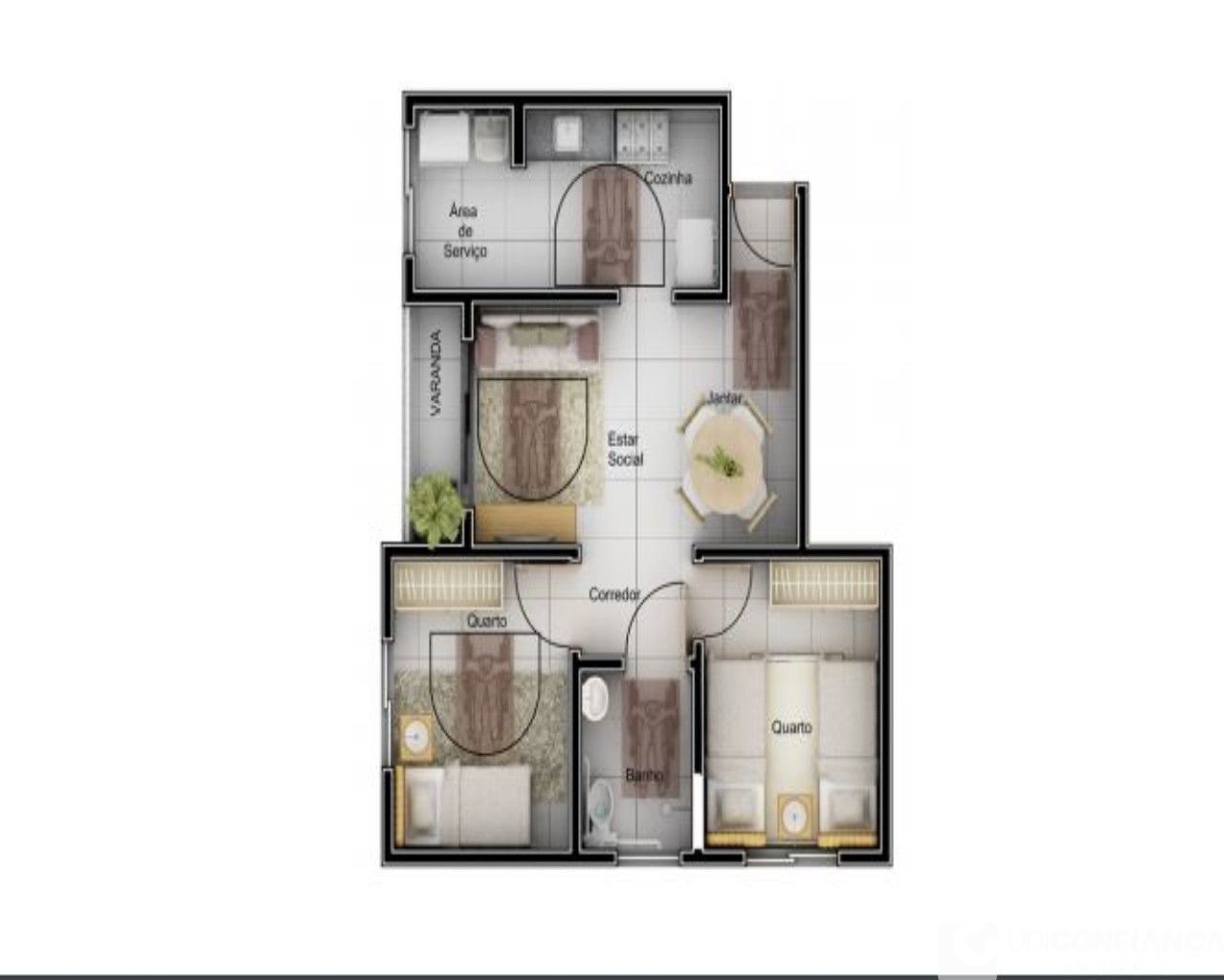 Apartamento à venda com 2 quartos, 44m² - Foto 6