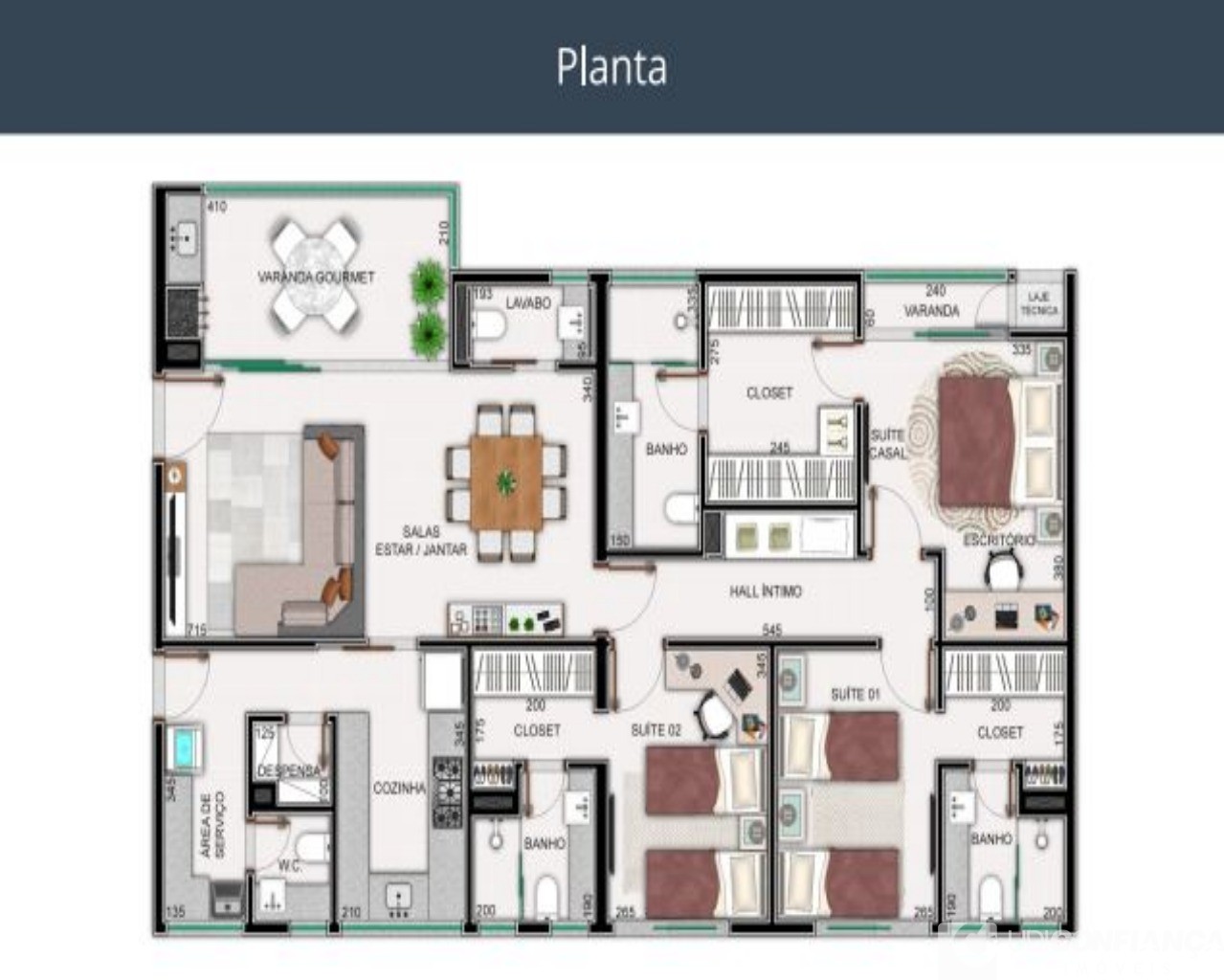 Apartamento à venda com 3 quartos, 136m² - Foto 4