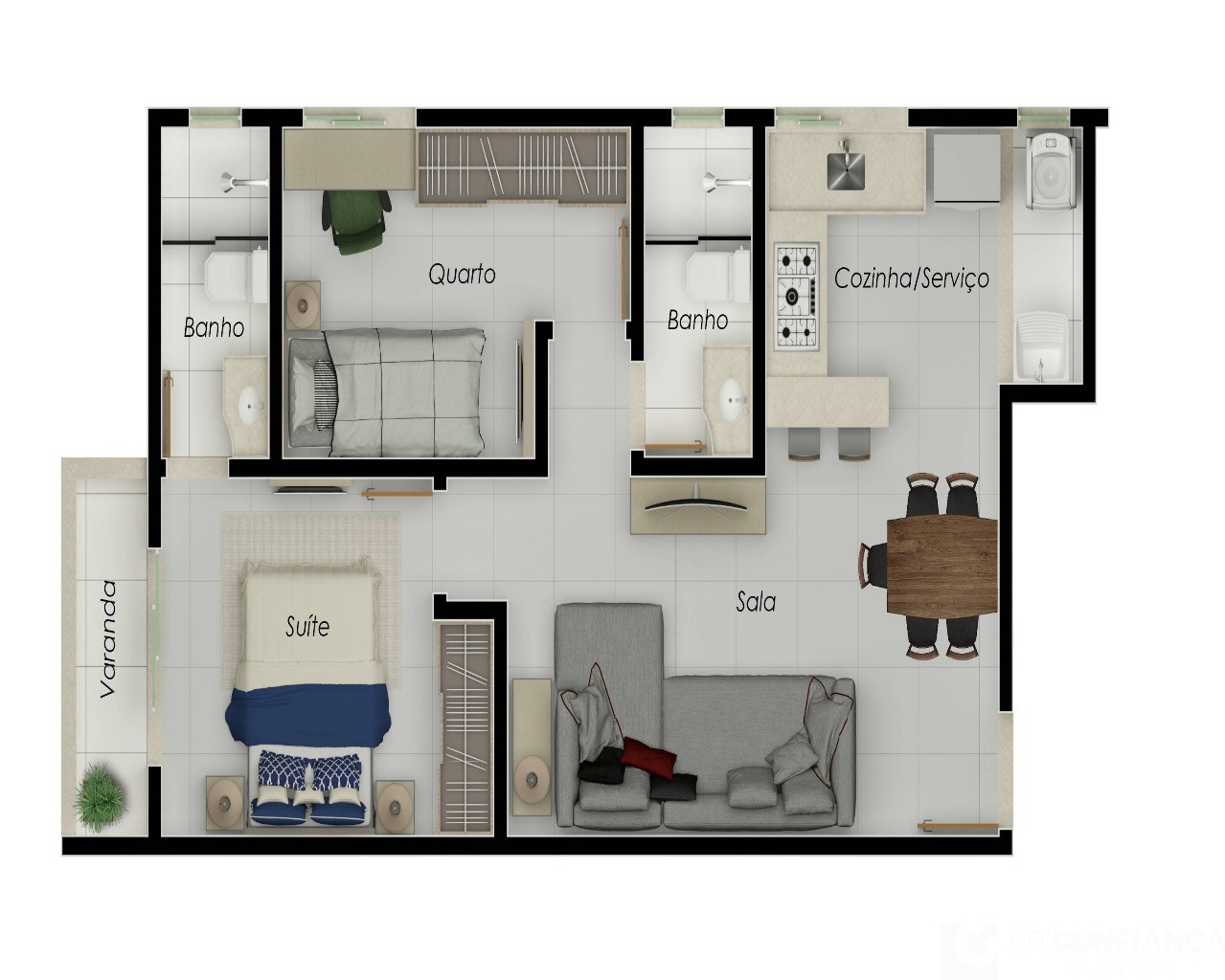 Apartamento à venda com 2 quartos, 48m² - Foto 5