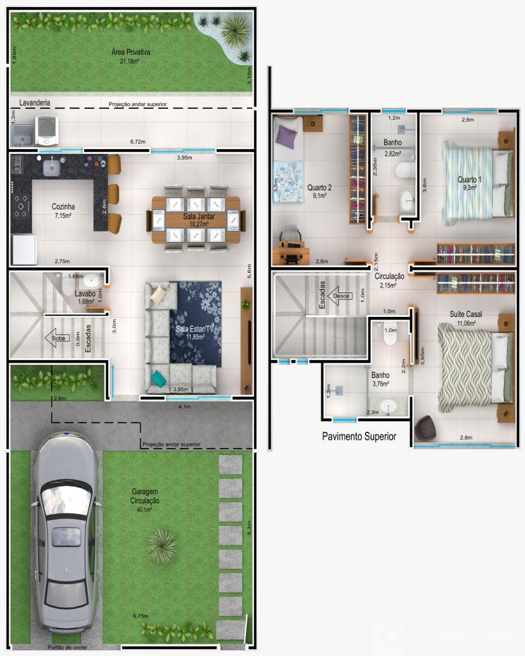 Sobrado, 3 quartos, 100 m² - Foto 6