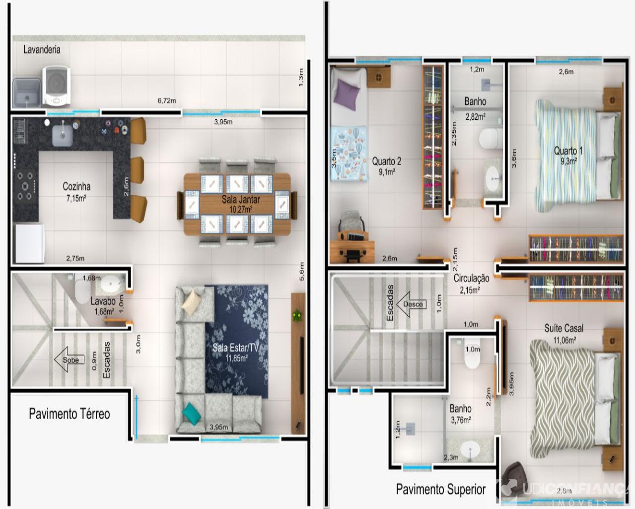 Sobrado, 3 quartos, 100 m² - Foto 5