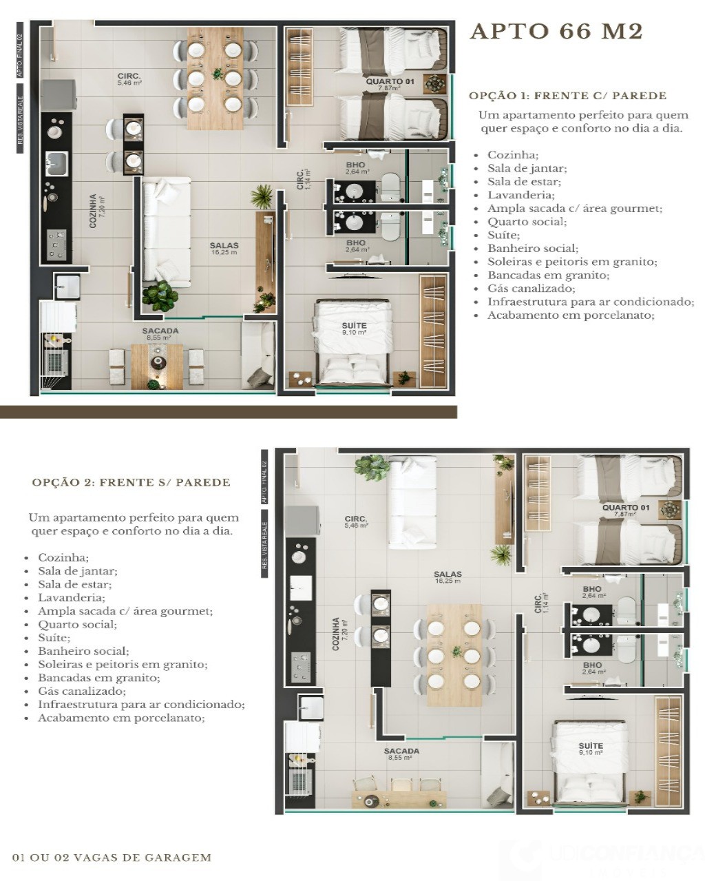 Apartamento à venda com 2 quartos, 59m² - Foto 3