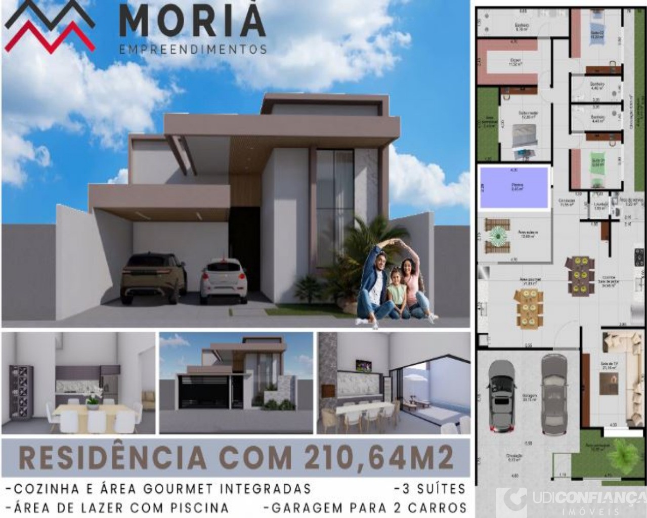 Casa à venda com 3 quartos, 211m² - Foto 1