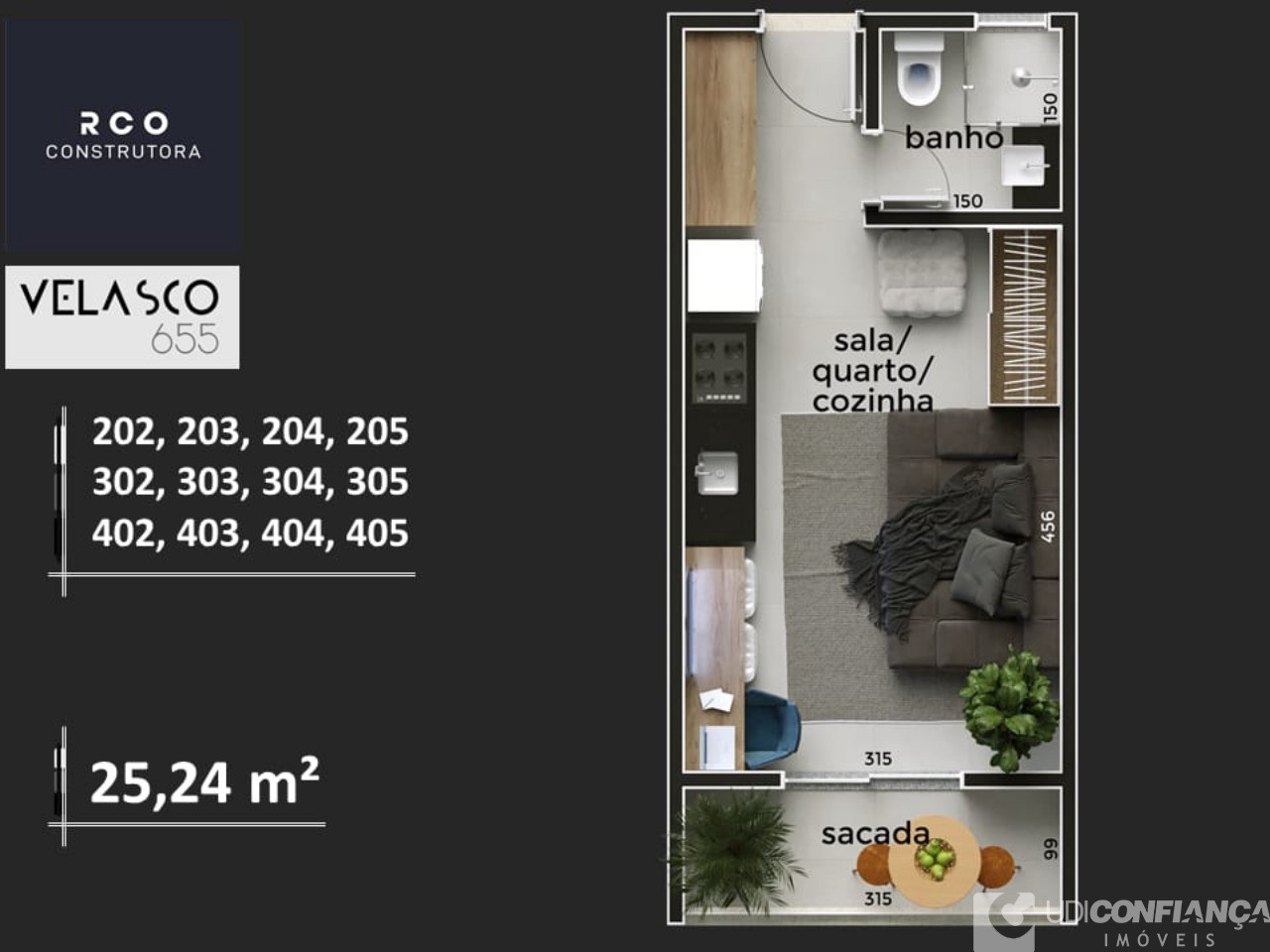 Apartamento à venda com 1 quarto, 25m² - Foto 5