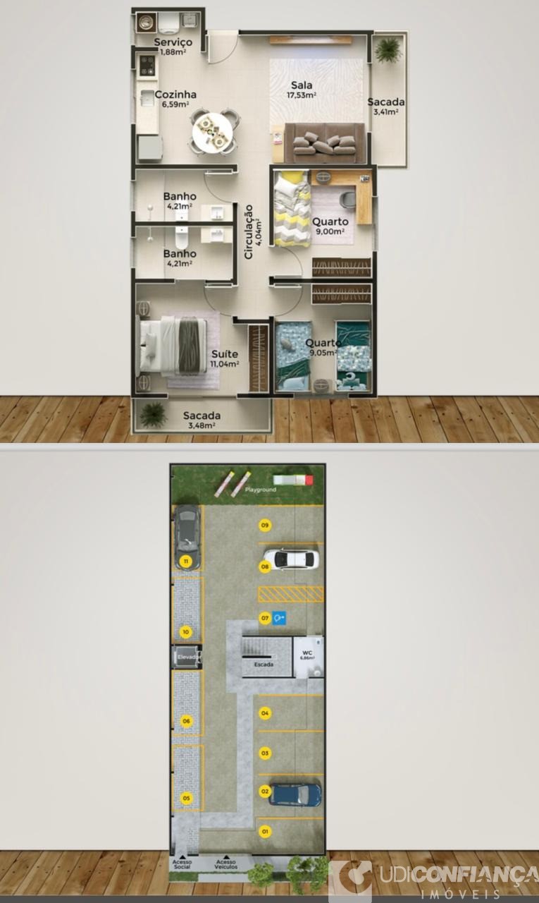 Apartamento à venda com 3 quartos, 87m² - Foto 4