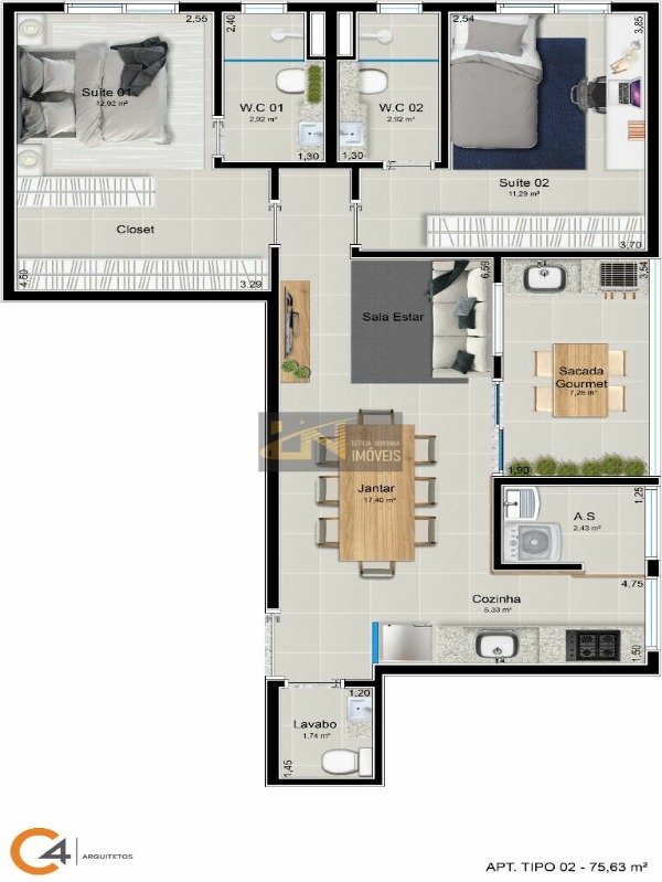 Apartamento à venda com 1 quarto, 40m² - Foto 14