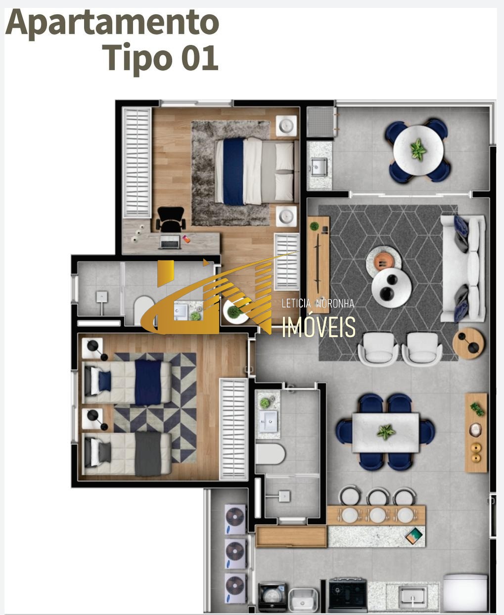 Apartamento à venda com 2 quartos, 77m² - Foto 4