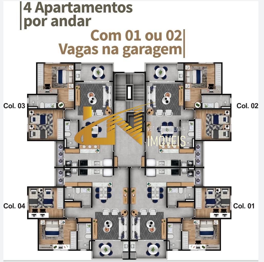 Apartamento à venda com 2 quartos, 77m² - Foto 3