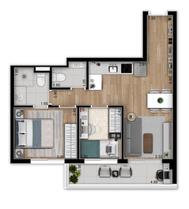 Apartamento à venda com 2 quartos, 48m² - Foto 21