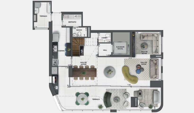 Apartamento à venda com 4 quartos, 196m² - Foto 53