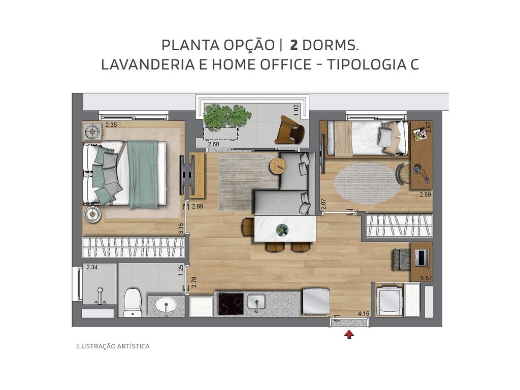 Apartamento à venda com 2 quartos, 36m² - Foto 26