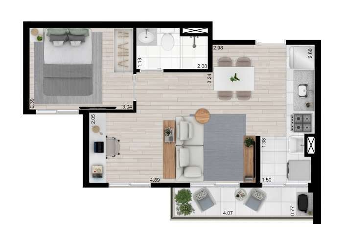 Apartamento à venda com 2 quartos, 41m² - Foto 24