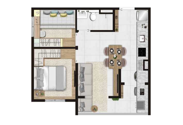 Apartamento à venda com 2 quartos, 35m² - Foto 24