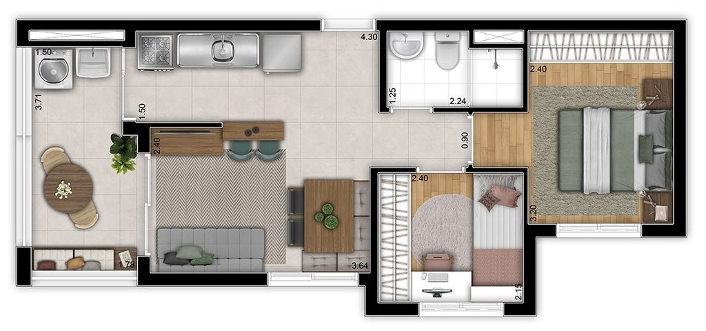 Apartamento à venda com 2 quartos, 49m² - Foto 31